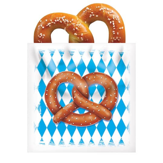 Beistle 6" x 5.75" Oktoberfest Pretzel Bags, 50ct.